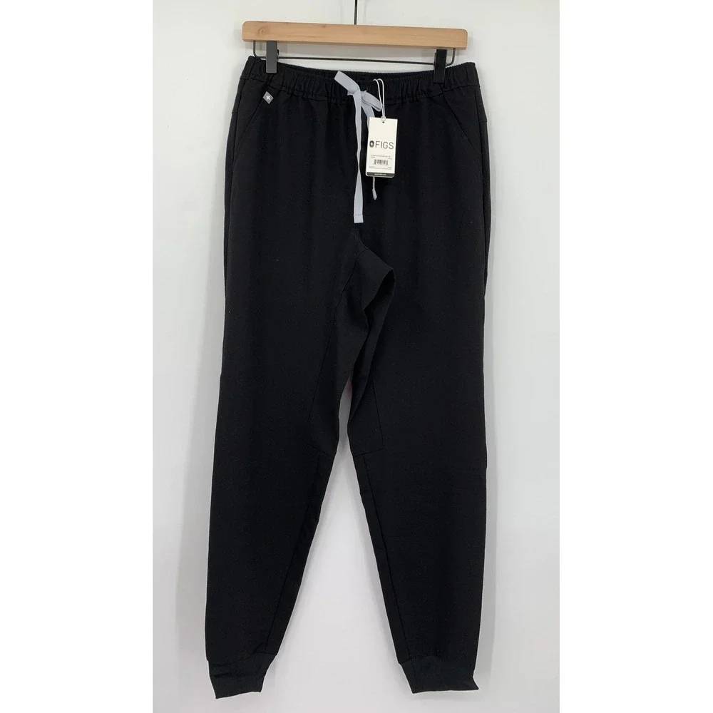 FIGS Scrub Pants Mens Small Tall Black Tansen Jogger Medical 31